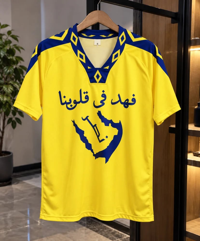 تيشرت نادي النصر السعودي الجديد الخاص بيوم التاسيس