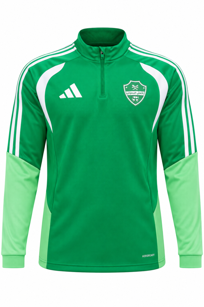 سويتر نادي الاهلي السعودي الجديد  اخضر  مع بنطلون2027