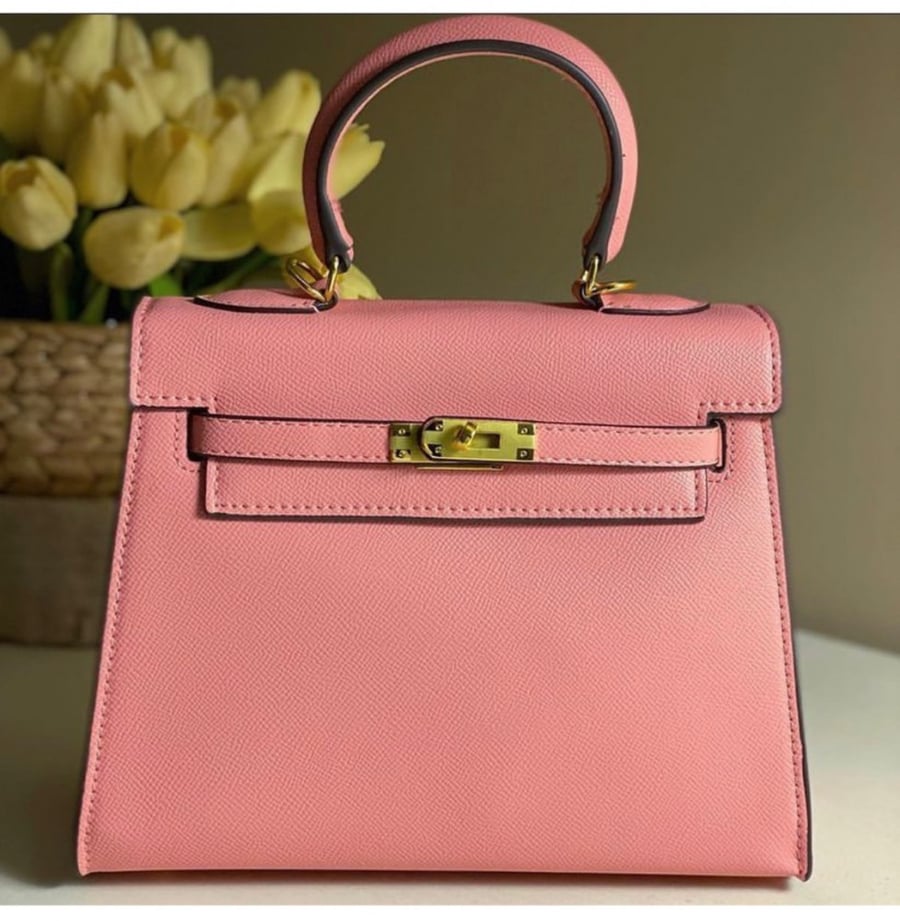 Large handbag | Rose pink  “ hardware gold”