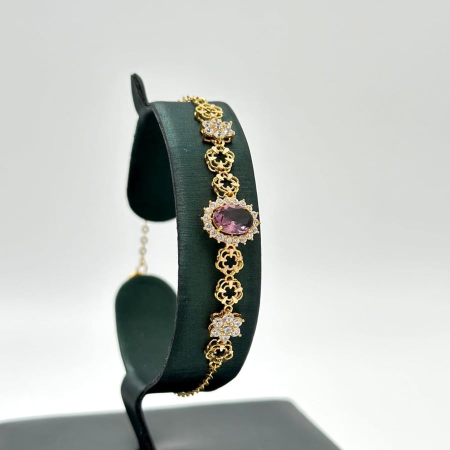 سوارة ذهب اصفر عيار21 من مجوهرات الشلوي