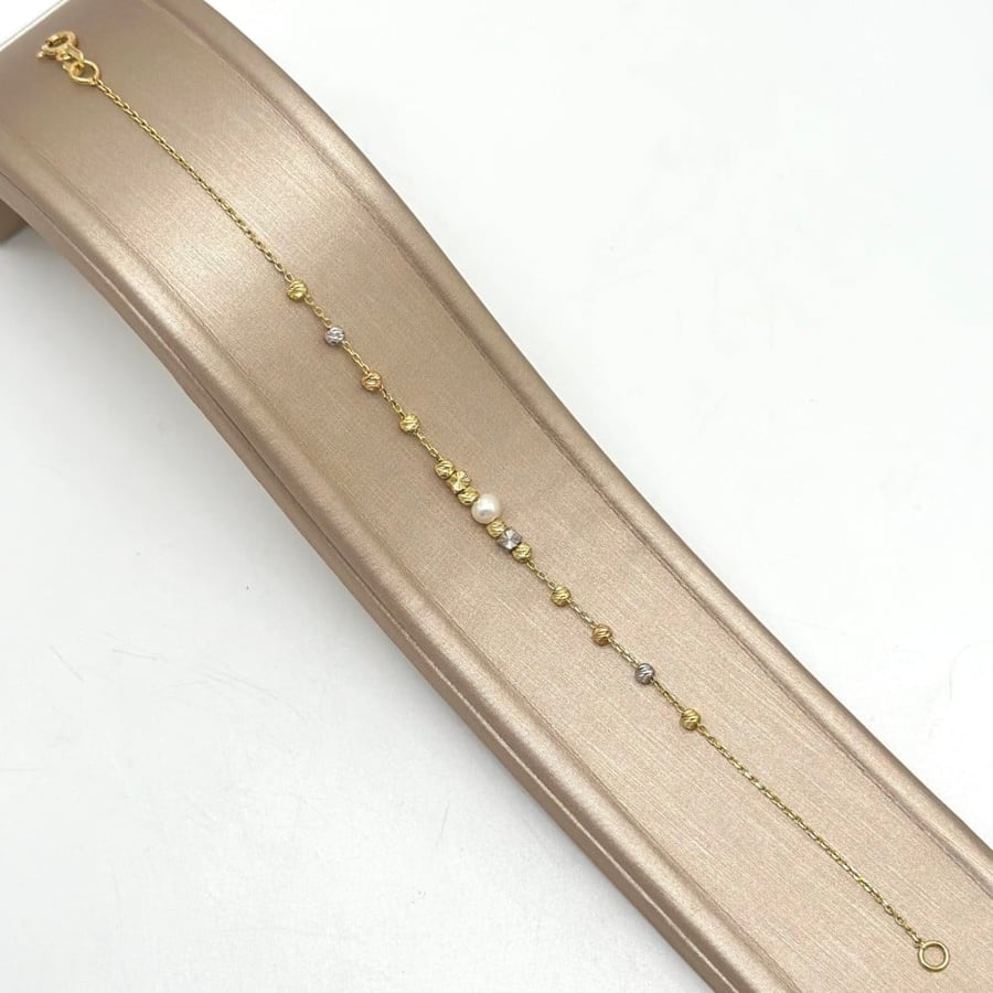 سوارة ذهب اصفر إيطالي عيار18 من مجوهرات الشلوي