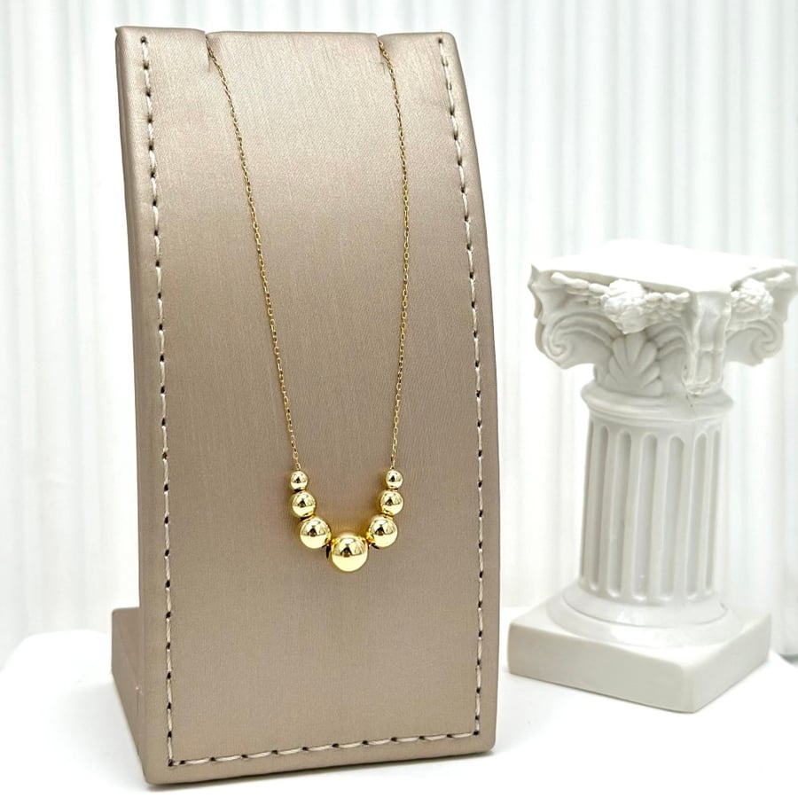 عقد ذهب أصفر عيار18 من مجوهرات الشلوي -18 K yellow gold necklace from