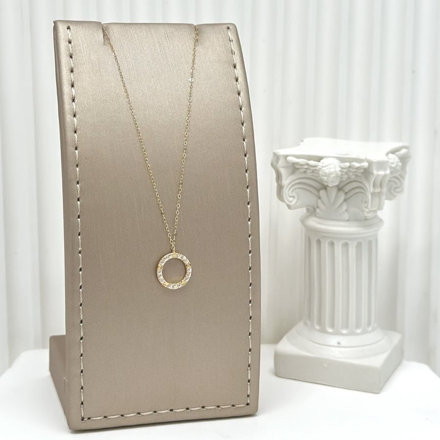 عقد ذهب أصفر عيار18 من مجوهرات الشلوي -18 K yellow gold necklace from