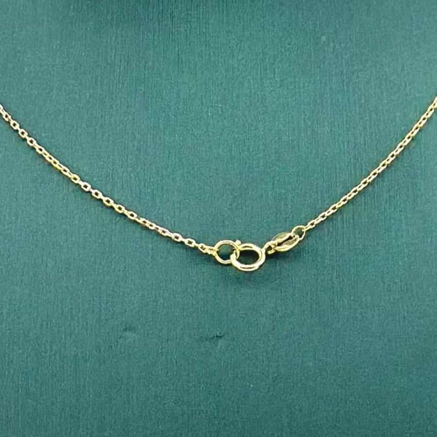 سلسال ذهب أصفر عيار 18 من مجوهرات الشلوي