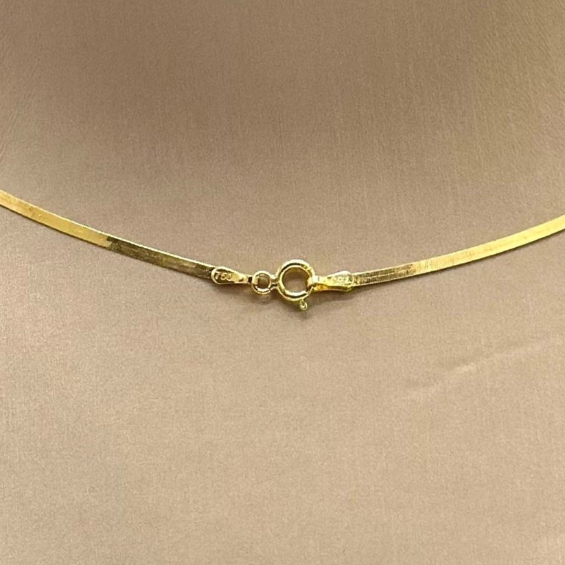 عقد ذهب أصفر عيار18 من مجوهرات الشلوي -18 K yellow gold necklace from