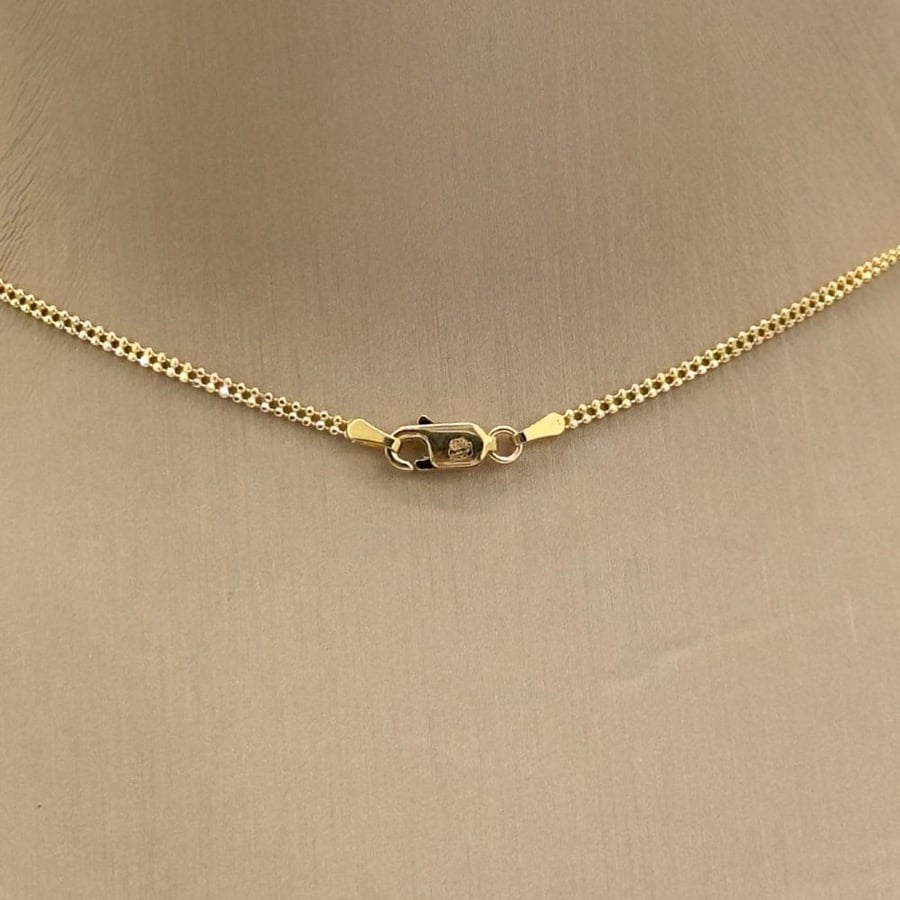 عقد ذهب أصفر عيار18 من مجوهرات الشلوي -18 K yellow gold necklace from