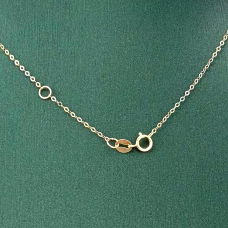 سلسال ذهب اصفر عيار 18 من مجوهرات الشلوي