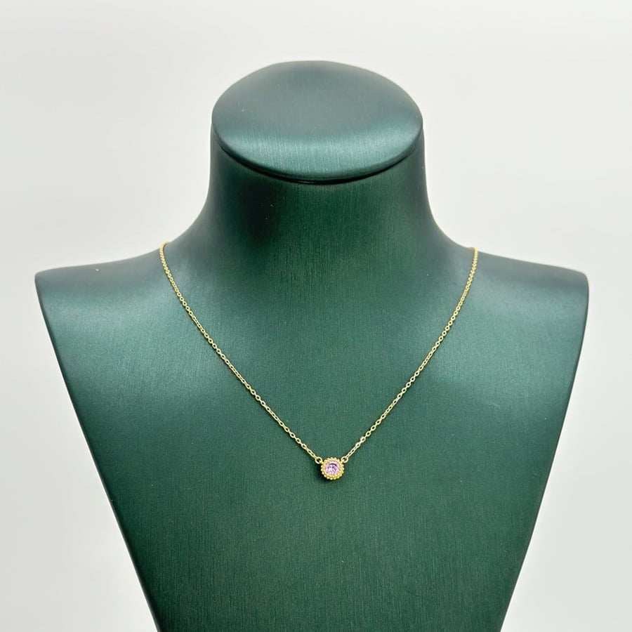 عقد ذهب أصفر عيار18 من مجوهرات الشلوي -18 K yellow gold necklace from
