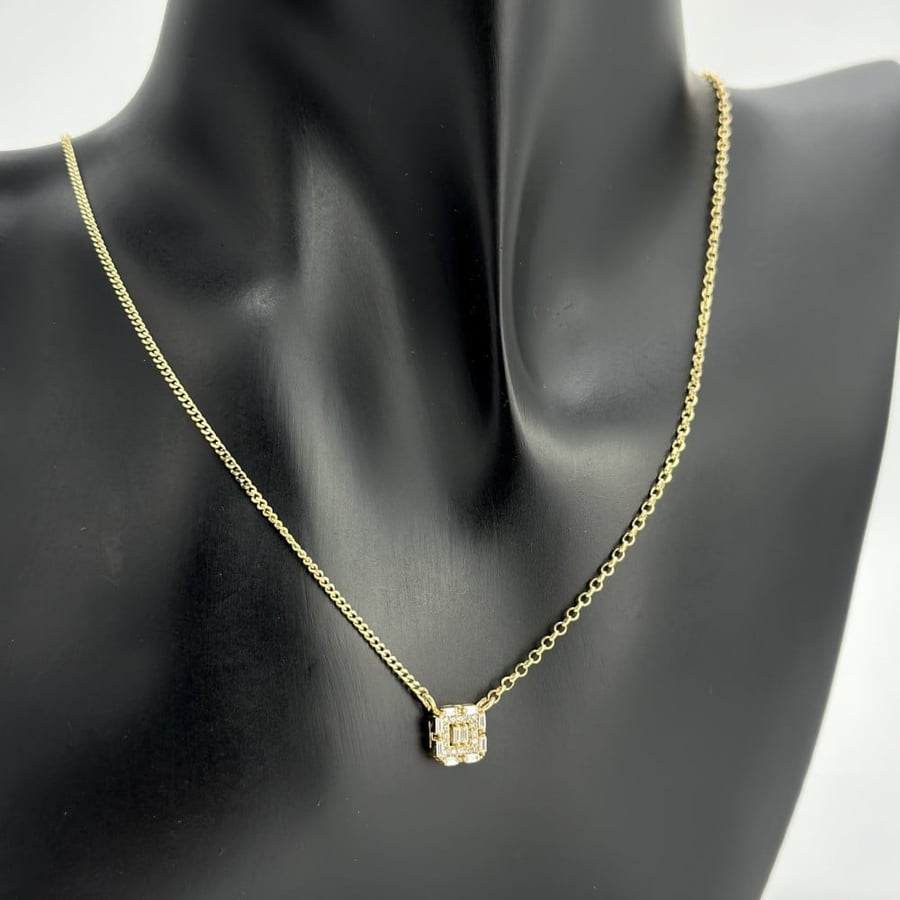عقد ذهب أصفر عيار18 من مجوهرات الشلوي -18 K yellow gold necklace from