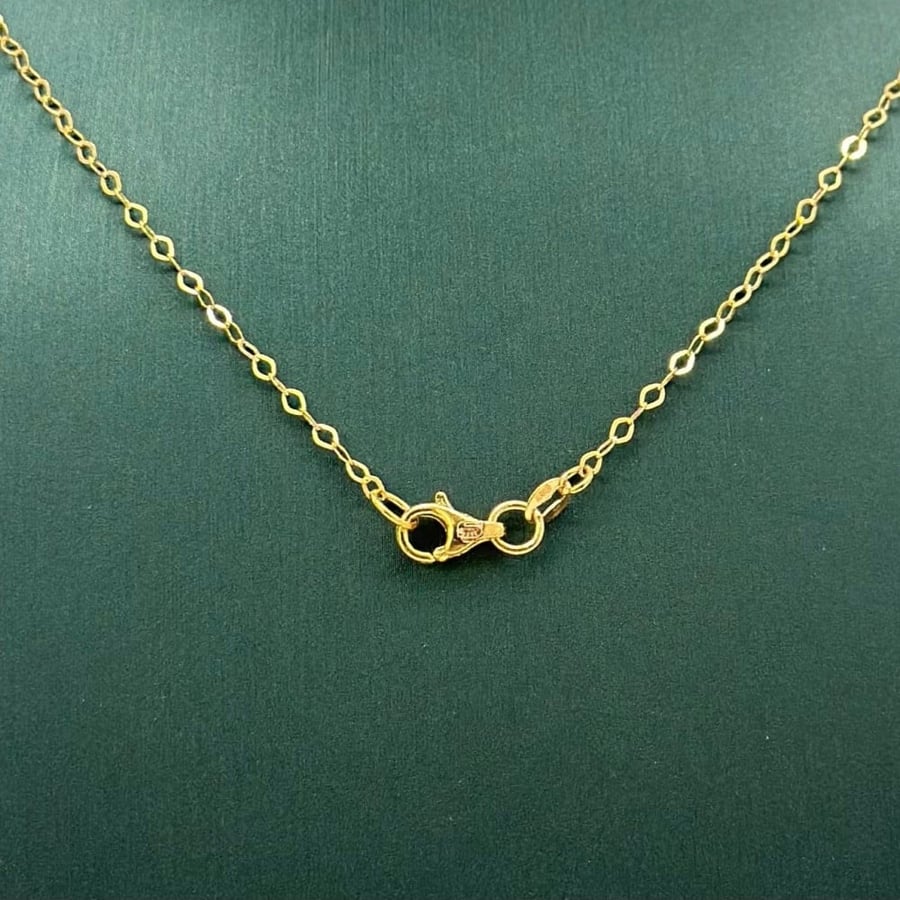عقد ذهب أصفر عيار 21 من مجوهرات الشلوي - 21k yellow gold necklace from