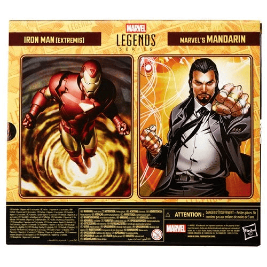 Iron Man Marvel Legends Series Iron Man (Extremis) and Mandarin