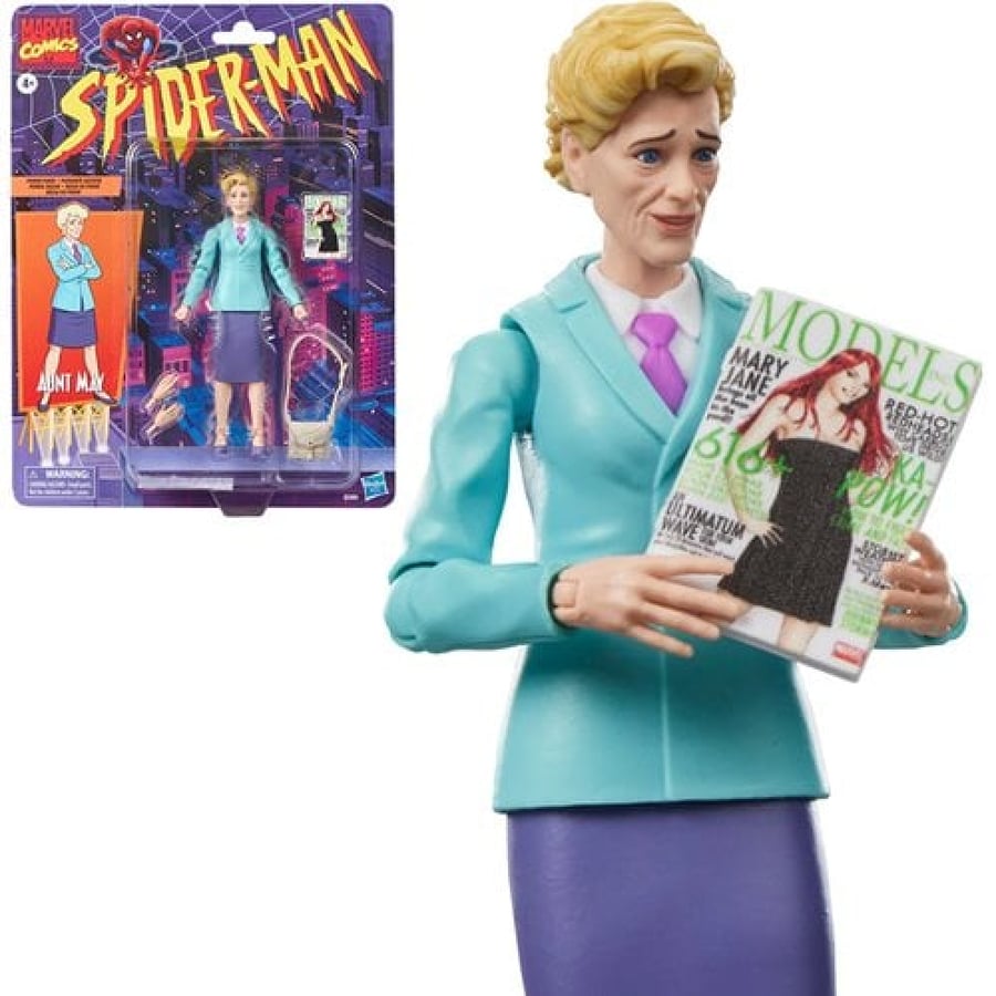 Spider-Man: The Animated Series Marvel Legends Aunt May Retro