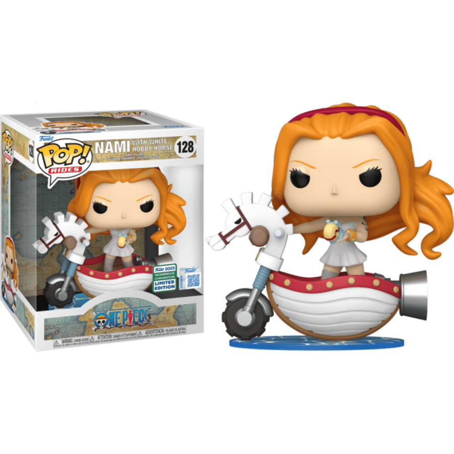 One Piece - Nami with White Hobby Horse Pop! Rides Vinyl Figure (2025 Wondrous Convention Exclusive)