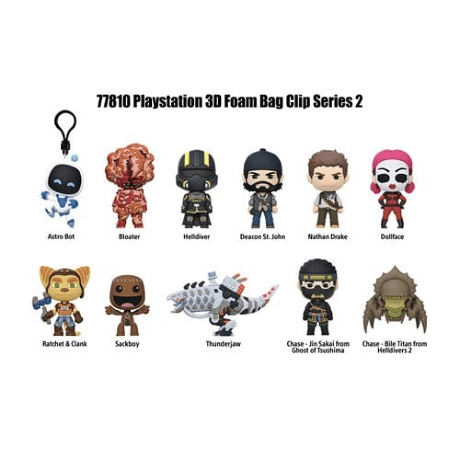 PlayStation Series 2 3D Foam Bag Clip