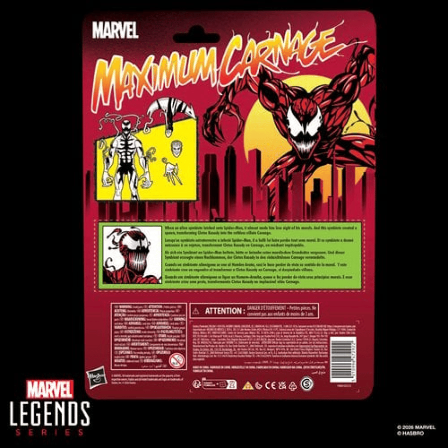 Spider-Man Maximum Carnage Marvel Legends Series Carnage Retro