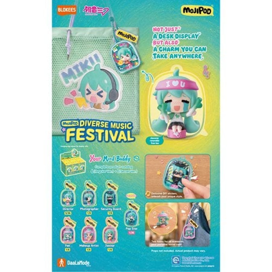 Vocaloid Hatsune - Miku Diverse Music Festival Mojipod Model Kit Case (Single)