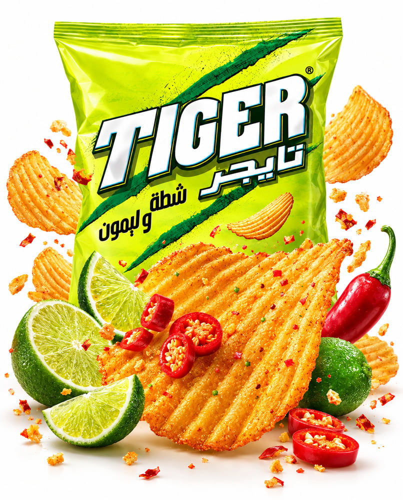 تايجر تشيلي ليمون 100 جرام