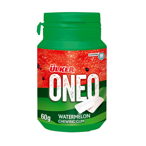 Ulker sugar-free gum with watermelon flavor and sweeteners 60g