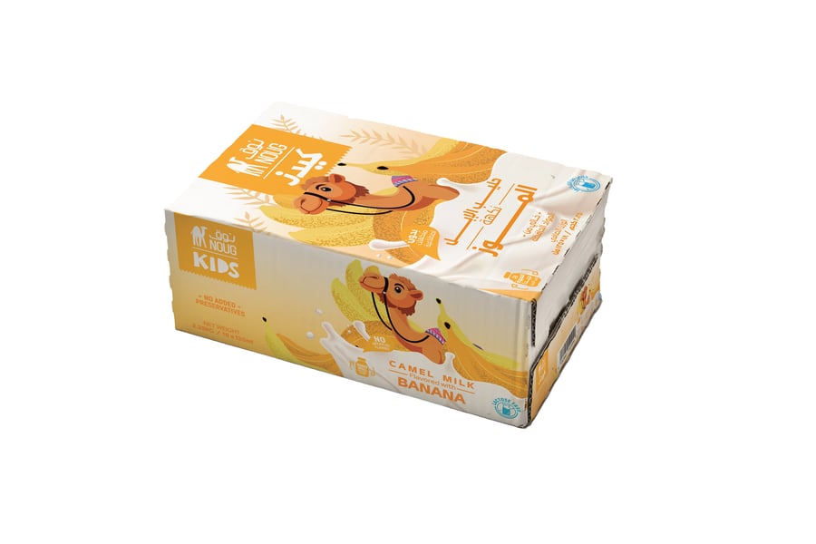 NOUG Kids Camel Banana Milk – Buy 1 Get 1 Free – 3 × 6 × 125 ml