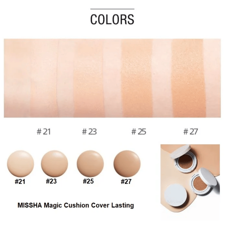 باودر ماجيك مويست اب من ميشا Missha *TIMEDEAL* Magic Cushion Moist Up SPF50+/PA+++ (2 Colors)