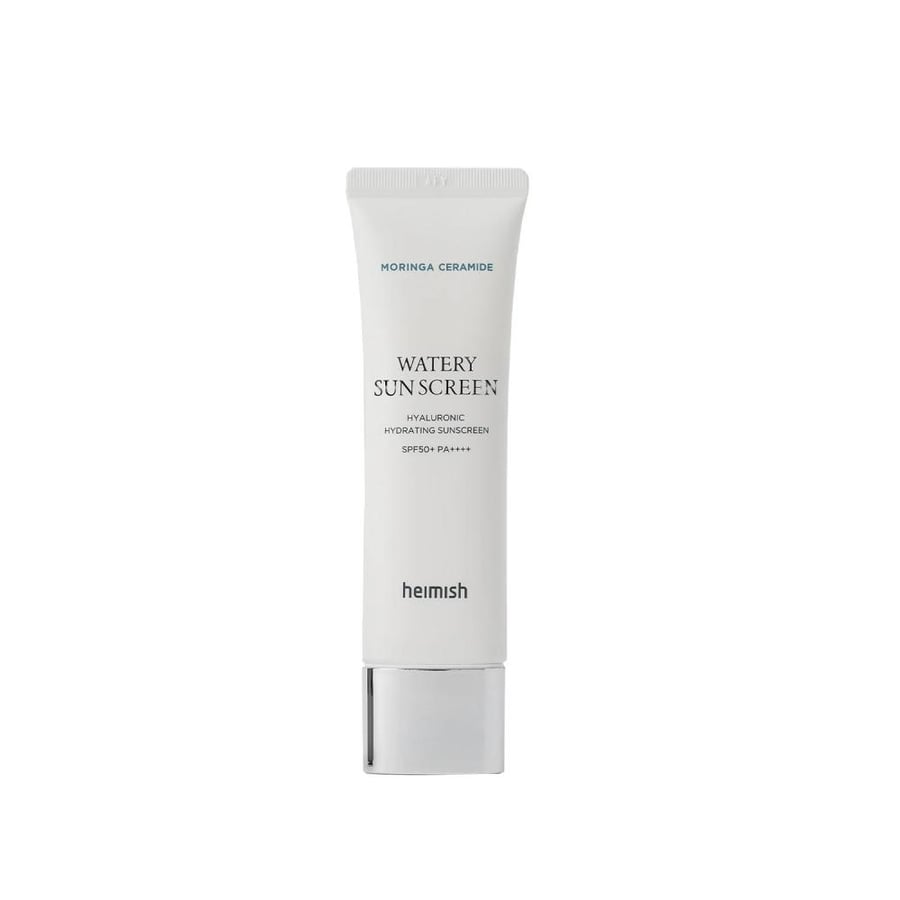 واقي الشمس المائي المرطب بحمض الهيالورونيك  مورينجا سيراميد من هيميش  Heimish Moringa Ceramide Hyaluronic Acid Hydrating Watery Sunscreen 50ml
