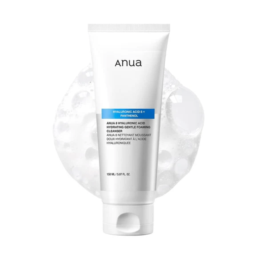 غسول رغوي لطيف ومرطب بحمض الهيالورونيك من انوا Anua 8 Hyaluronic Acid Hydrating Gentle Foaming Cleanser 150ml