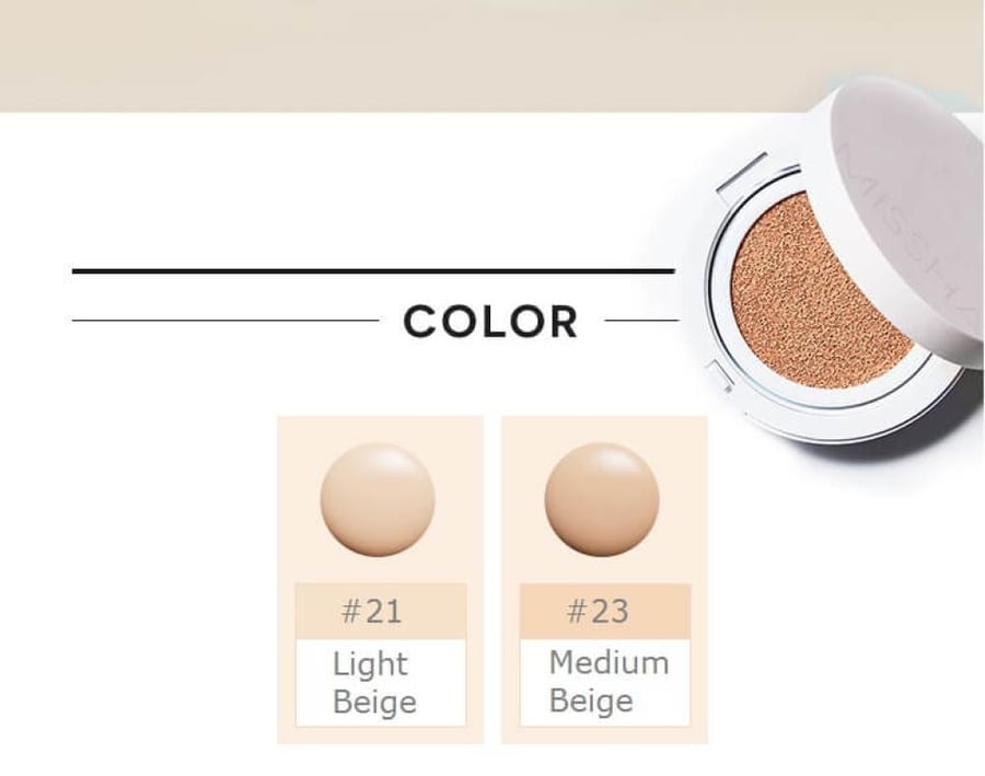 باودر ماجيك كفر لاستينج  من ميشا  Missha Magic Cushion Cover Lasting SPF50+/PA+++ (2 Colors)