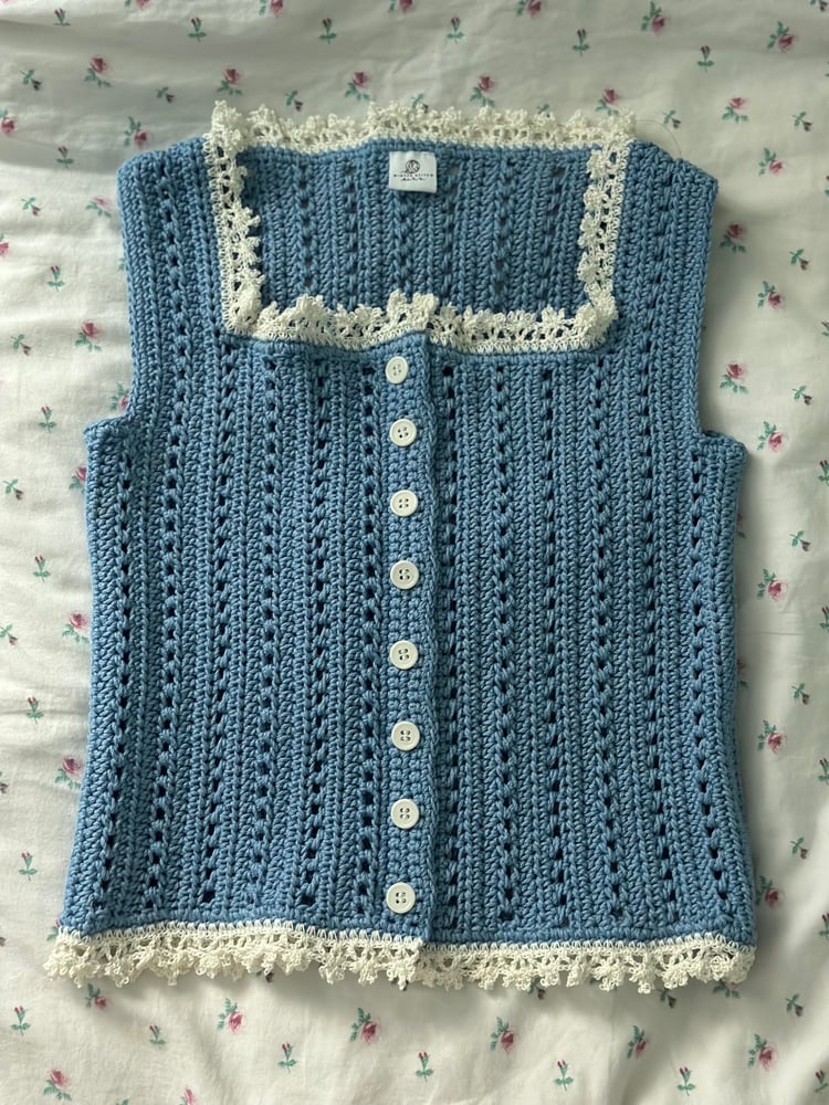 Lace Summer Top - Eyes Blue