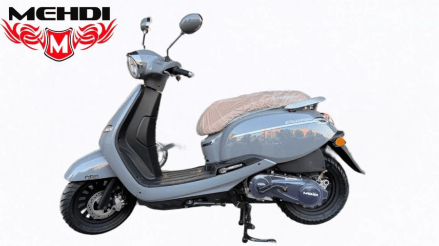 دراجة دباب مهدي فيسبا 150CC اللون رمادي motorcycle