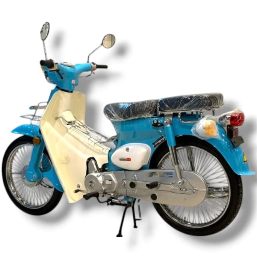 Motorcycle motorcycle similar Honda classic blue color 110Cc