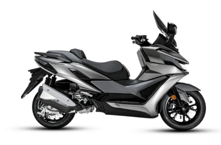دراجة دباب SYM 400 لون تيتانيوم motorcycle