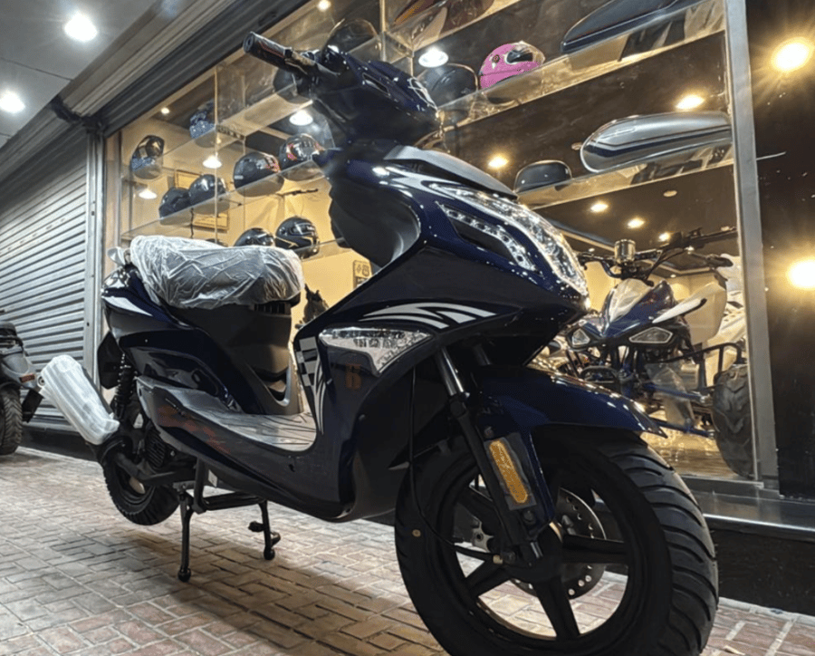 دراجة دباب مهدي R8 150 cc لون ازرق motorcycle