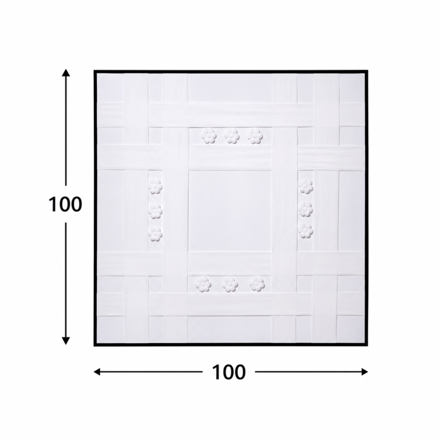 لوحة ديكور مربعة مقاس 100 × 100 سم