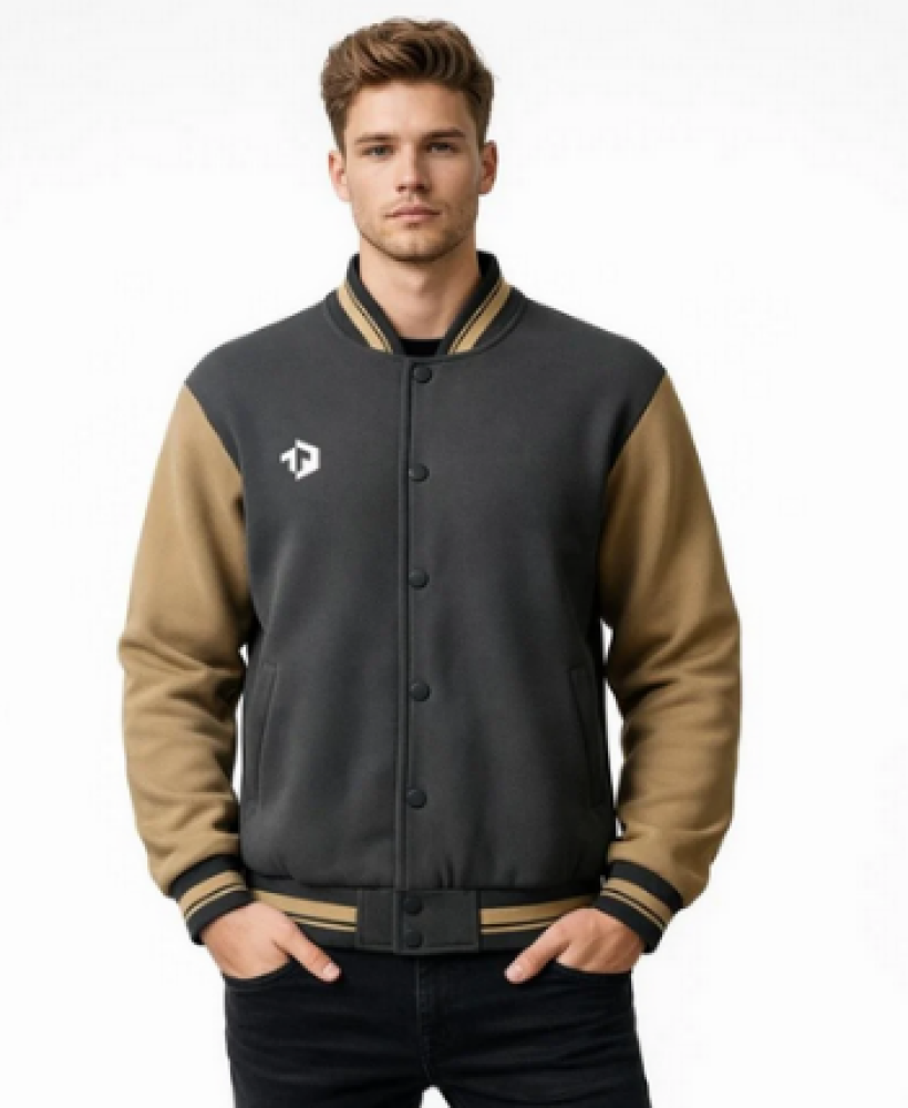 Men's sports jacket – modern school style dark grey
