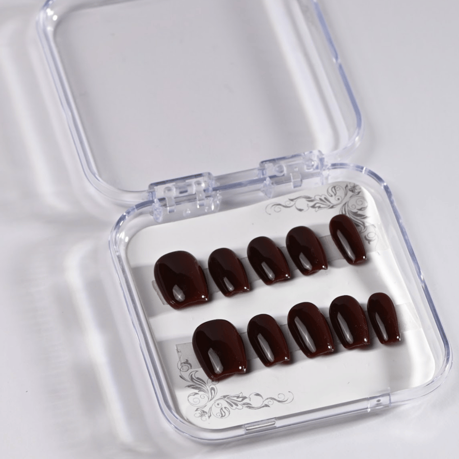 Classic Burgundy N28 Press-On Nails