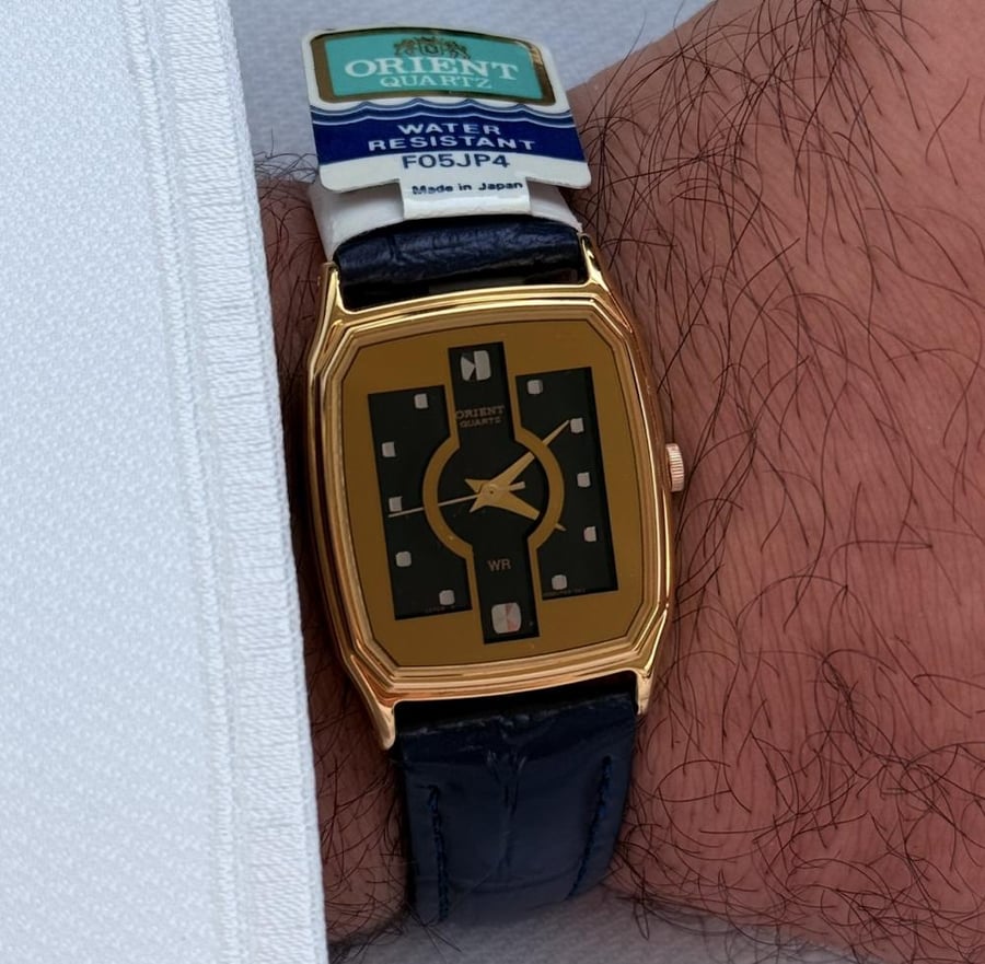 Orient tank quartz 1986-1989
