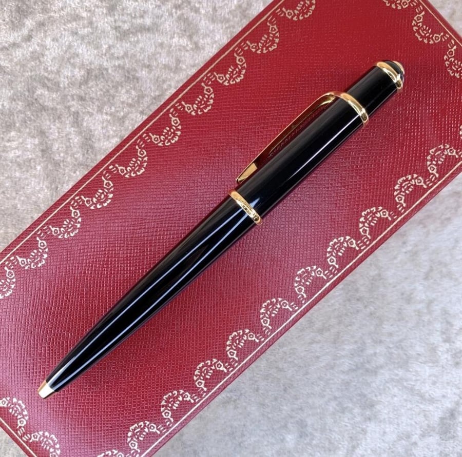 Cartier Diabolo Ballpoint | قلم كارتييه ديابولو – مطلي بالذهب – موثق 2007