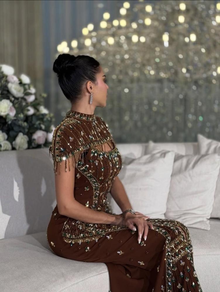 فستان سهره طويل راقي