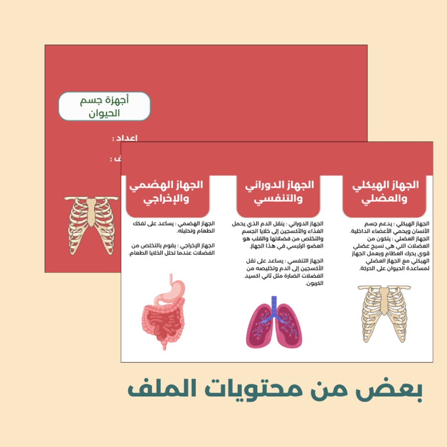 جميع مطويات العلوم للصف الرابع الابتدائي - الفصل الاول
