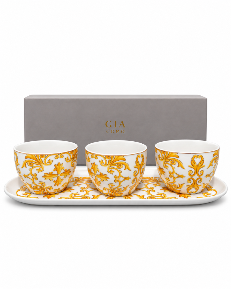 طقم أوعية تقديم سيراميك GIA COMO مزخرف
