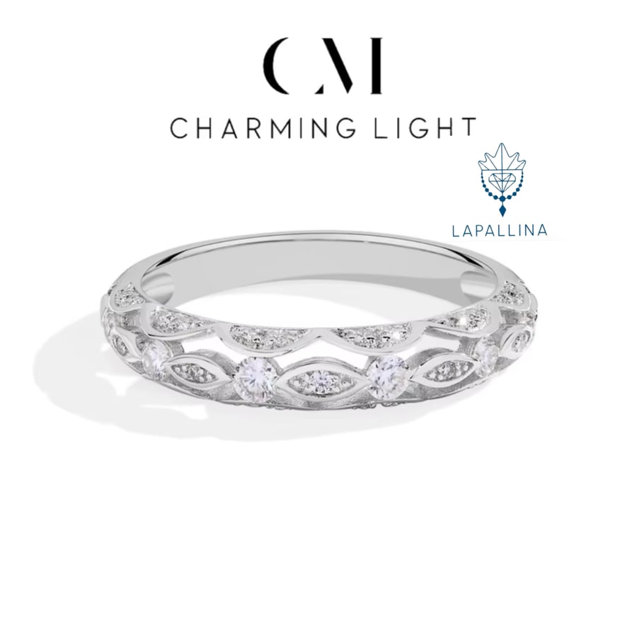 خاتم مجوف Charming من ألماس مويسانيتي عتيق ساحر