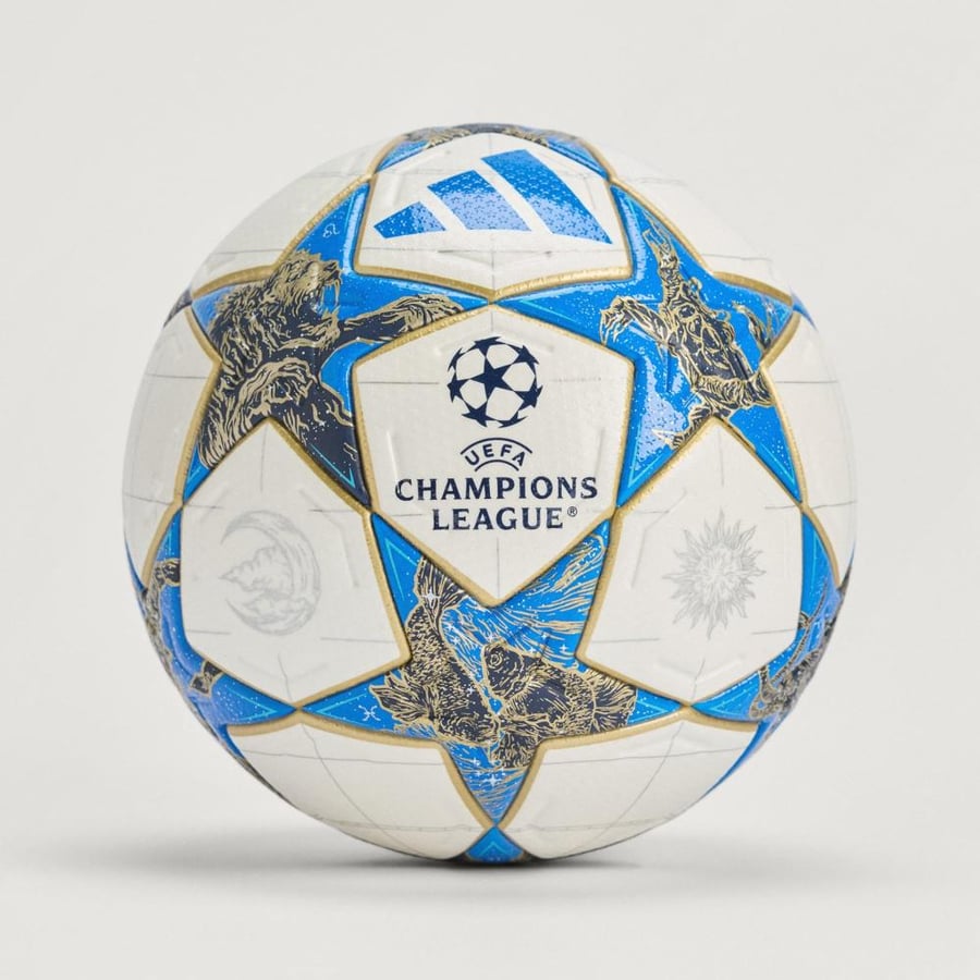 Champions League ball blue