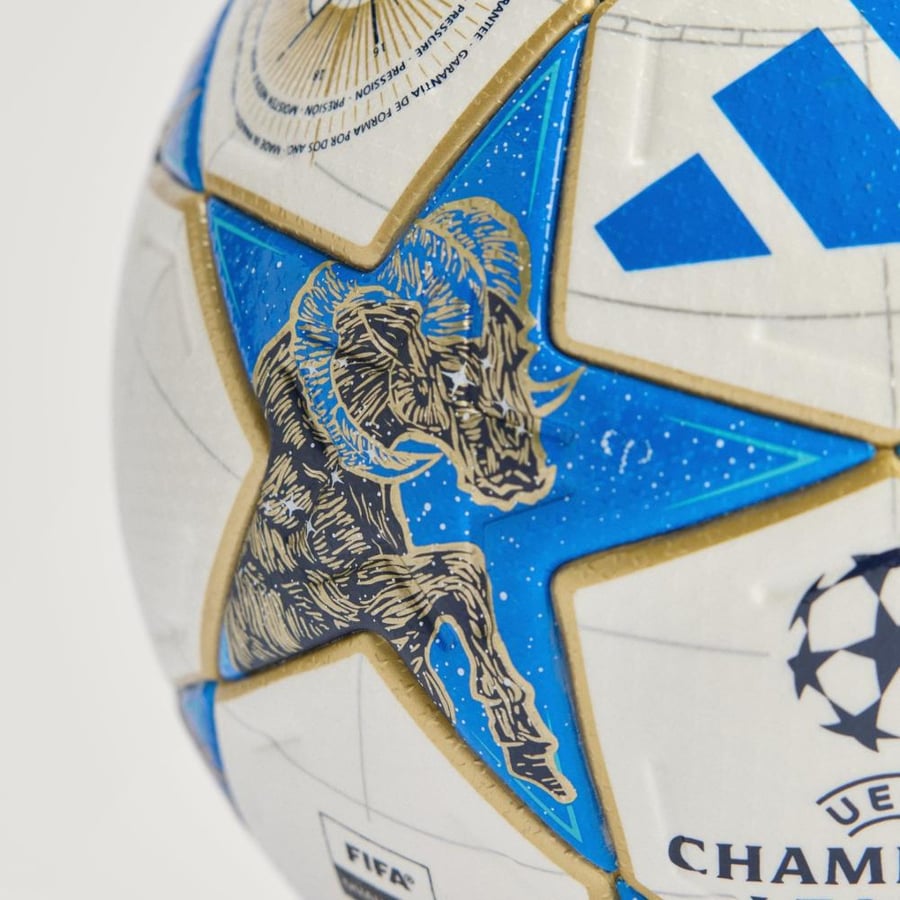 Champions League ball blue