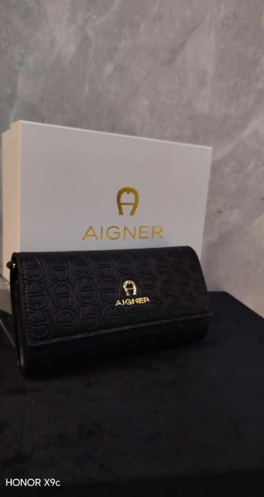 محفظة AIGNER كانفاس بنقشة الشعار