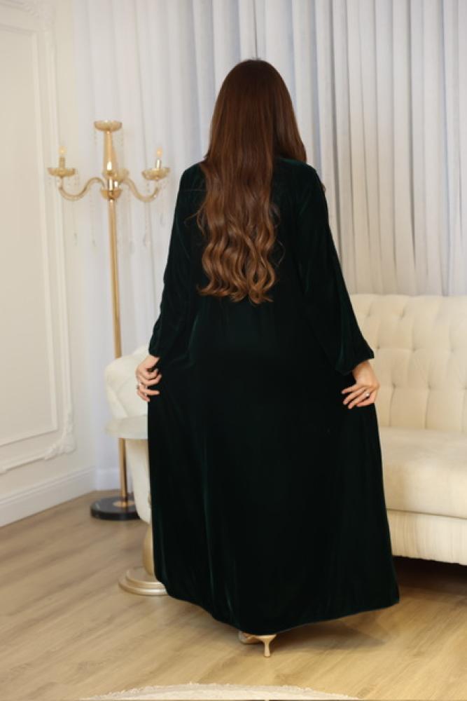 جلابيه مخمل بكلفه مطرزه