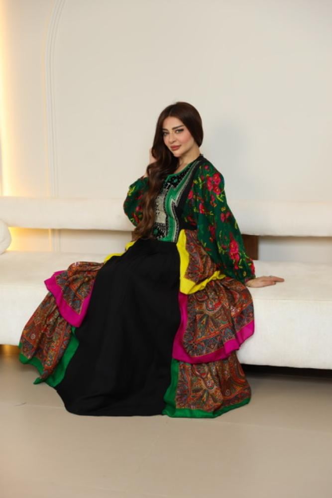جلابيه بخام الشالكي وتطريز عسيري