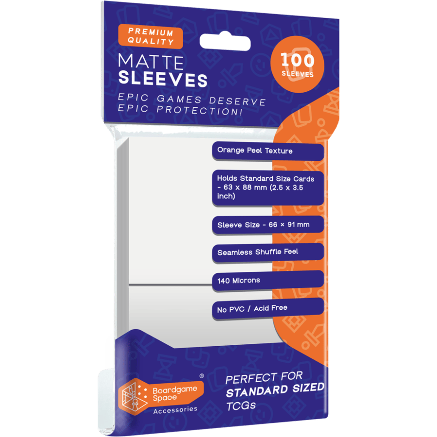 Sleeves: BGS - Matte (66 x 91mm) (x100) - White