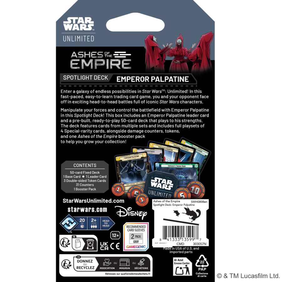 Star Wars: Unlimited - Ashes of the Empire - Spotlight Deck