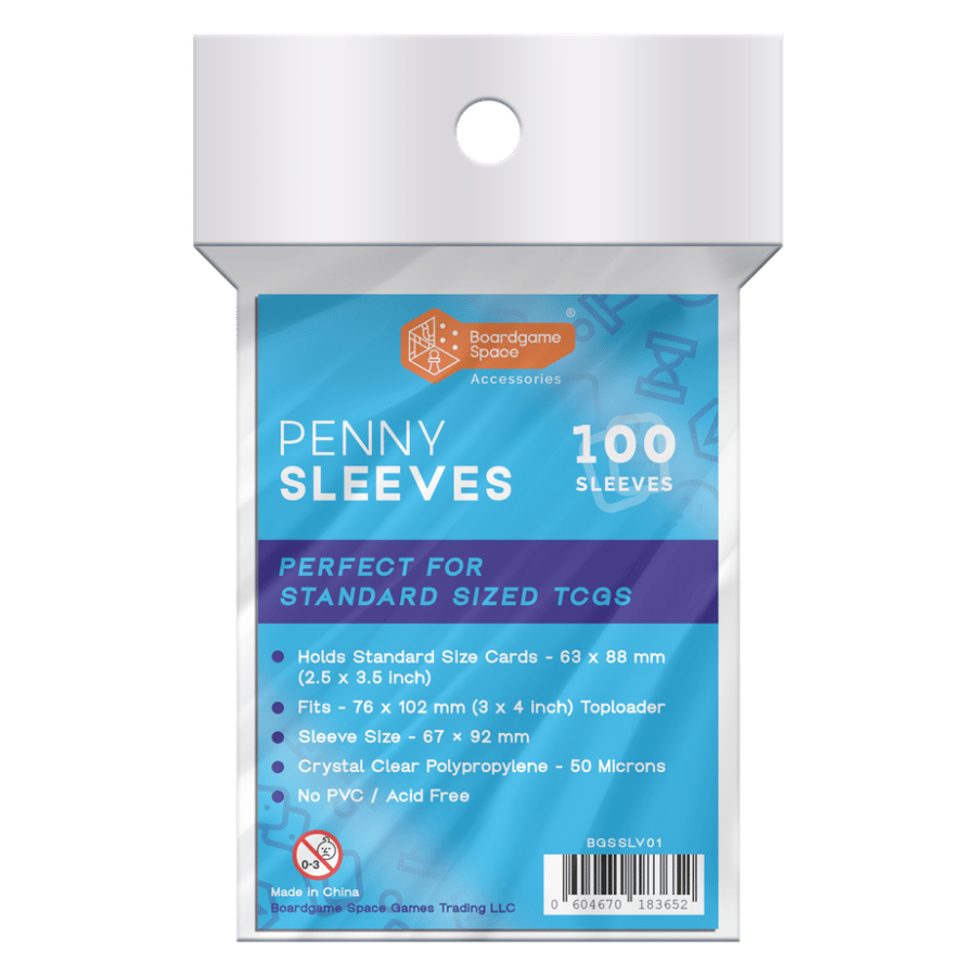 Sleeves: BGS - Penny Sleeves (63 x 88mm) (x100) - Clear