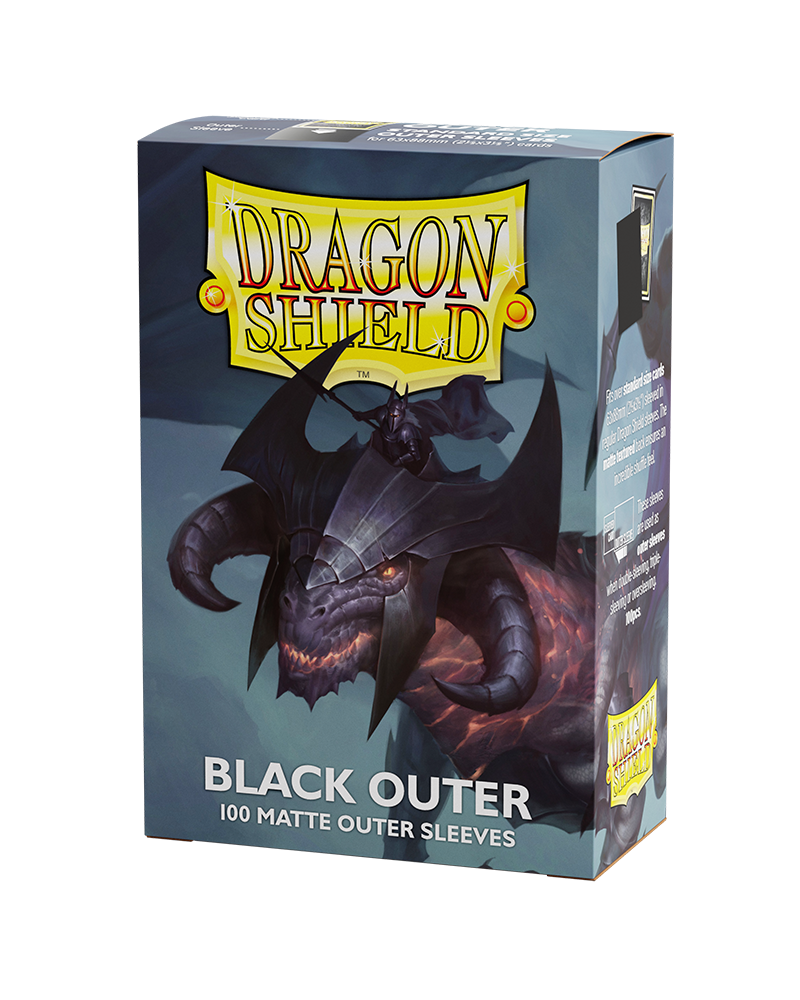 Sleeves: Dragon Shield - Standard - Outer Sleeves Matte (x100) - Black